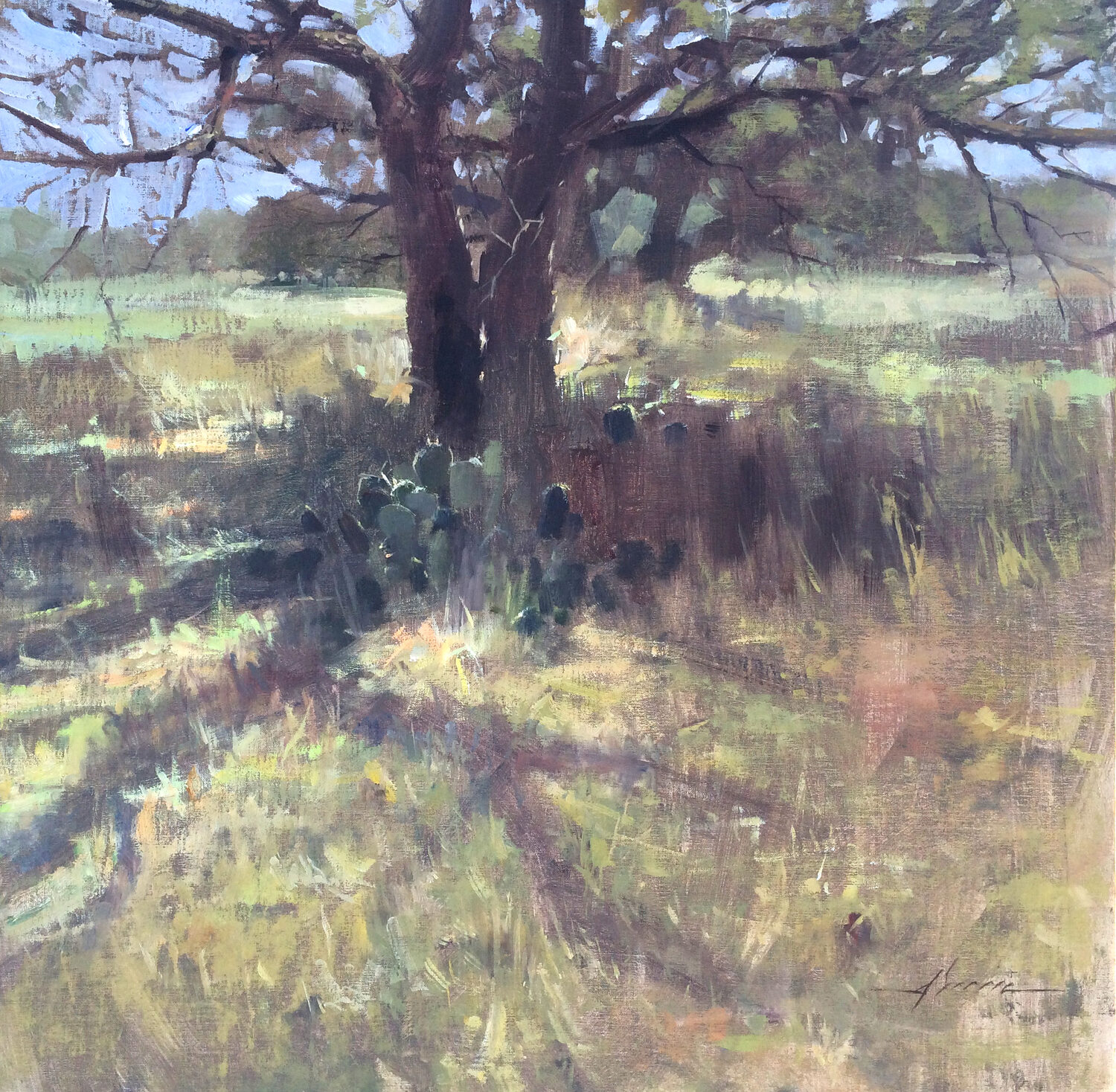Best Plein Air Oil: Jason Sacran, "Lonesome Dove," 20 x 20 in.