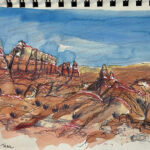 Urban Sketching 101: Insights from Four Artists Suma CM, "Teacup Trail, Sedona, AZ," mixed media, sketchbook
