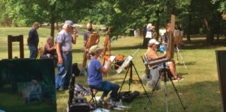 Members of the Springfield Plein Air club in Missouri paint out every Thursday, from April 1 through Oct 31.