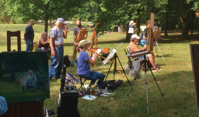 Members of the Springfield Plein Air club in Missouri paint out every Thursday, from April 1 through Oct 31.