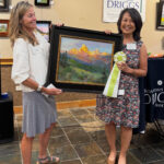 15th Annual Driggs Plein Air Festival Awards Driggs Plein Air Festival - Elo Wobig, "Last Light First Moon," oil