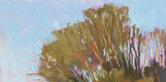 Liz Haywood-Sullivan, "Goleta Beach," pastel, 16 x 12 in.