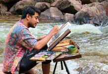 From Pixar to Plein Air The artist painting on location