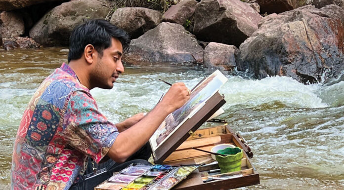 From Pixar to Plein Air The artist painting on location