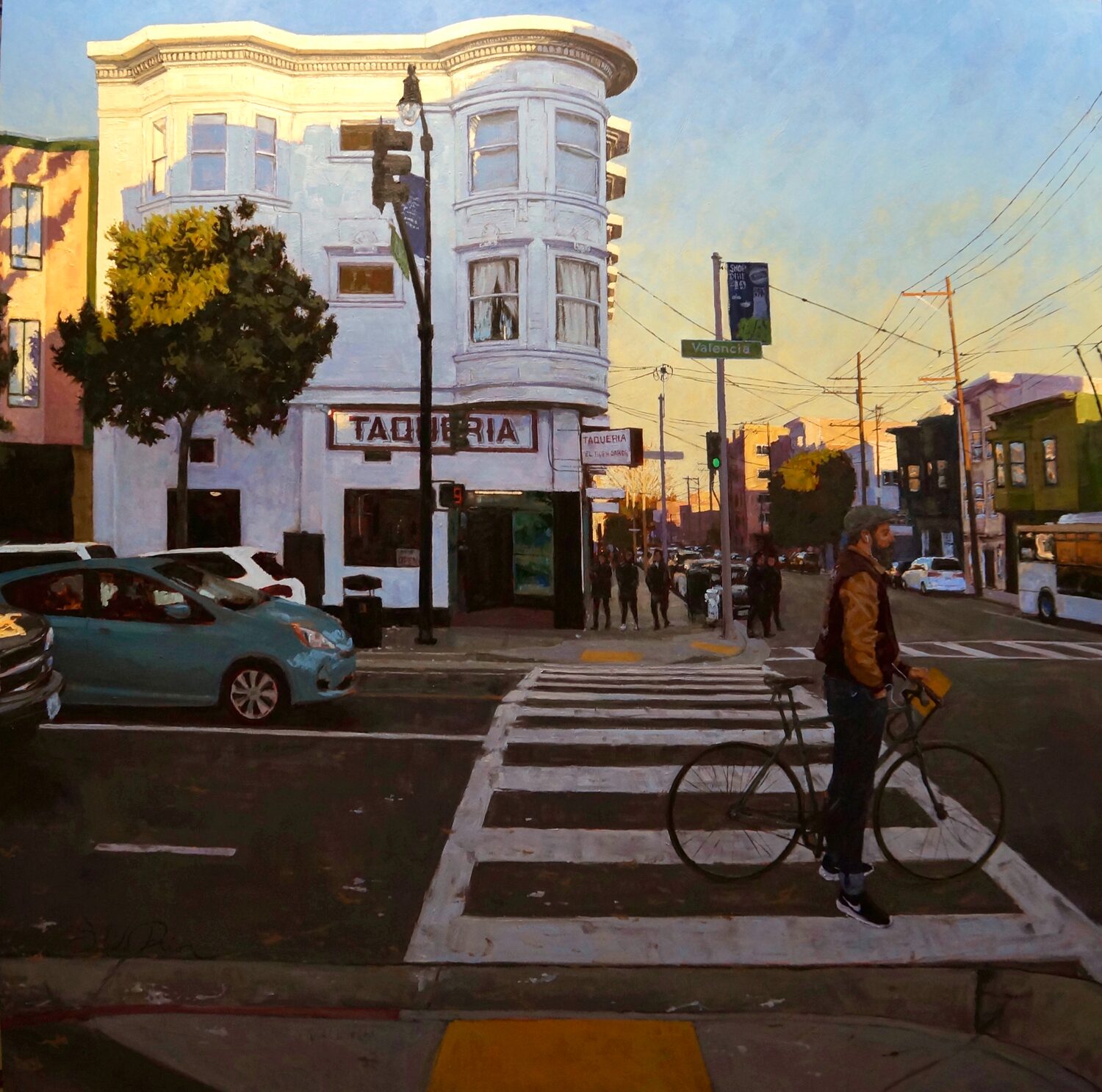 Salon Art Prize - Scott W Prior, “Nikes on Valencia,” oil, 48 x 48 in.