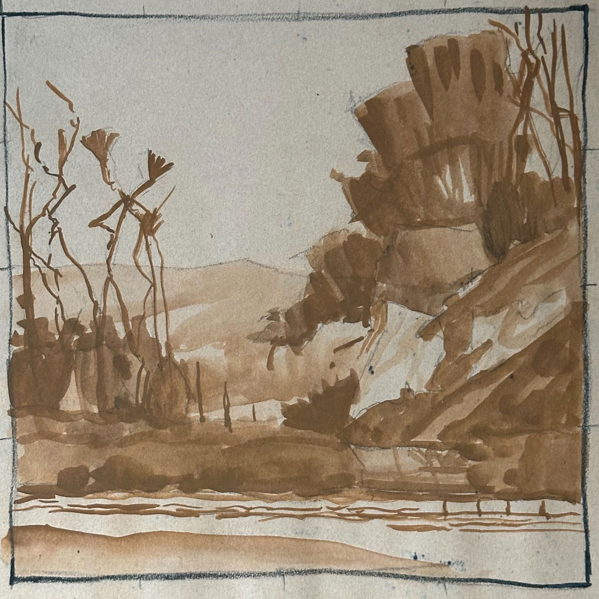 pastel landscape painting technique