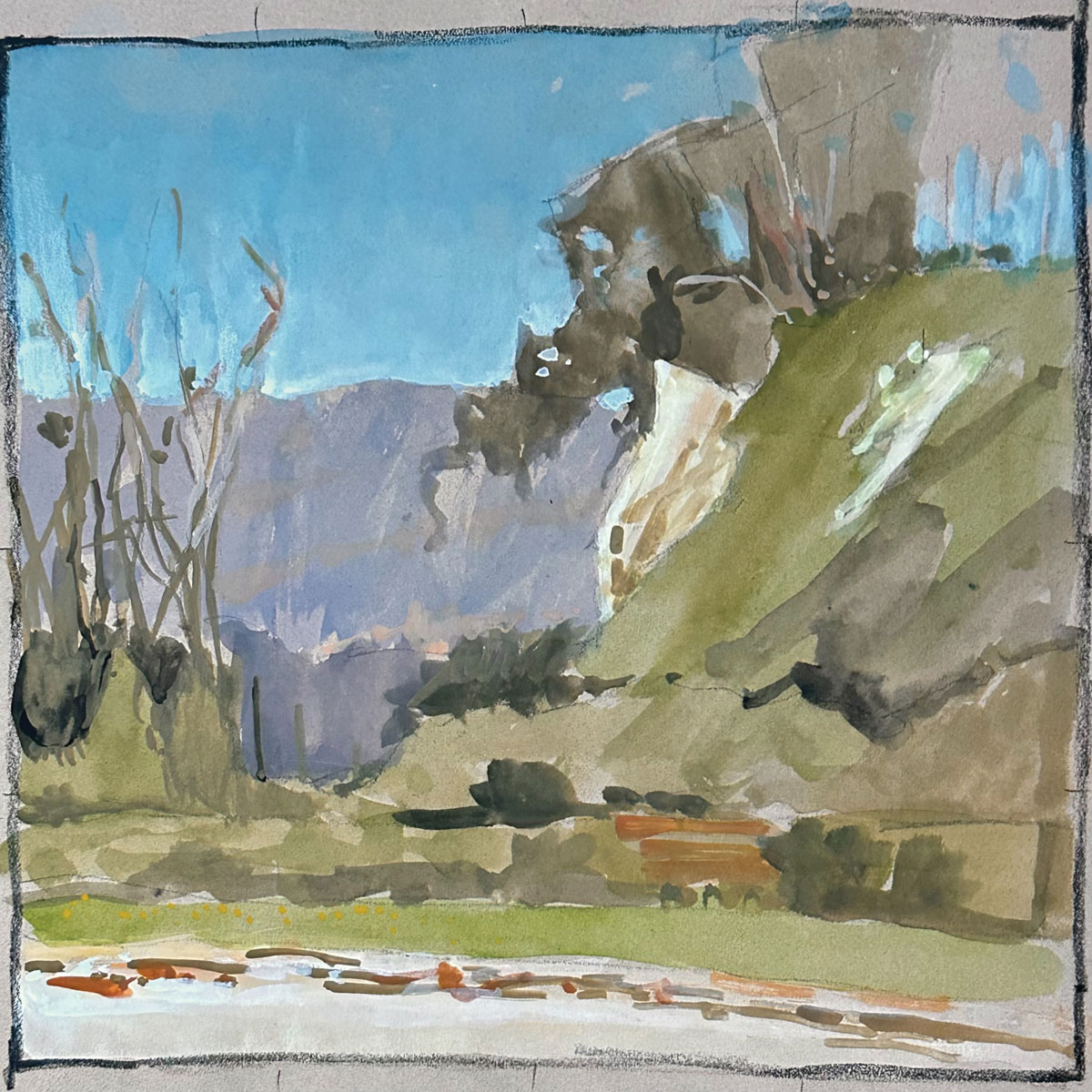 pastel landscape painting technique