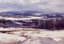 Salon Art Prize 1st Place: “Poplars” Proves Popular Salon Art Prize - Deborah Tilby (Canada), “Poplars,” oil, 16 x 20 in.