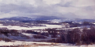 Salon Art Prize - Deborah Tilby (Canada), “Poplars,” oil, 16 x 20 in.
