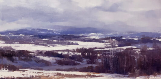 Salon Art Prize 1st Place: “Poplars” Proves Popular Salon Art Prize - Deborah Tilby (Canada), “Poplars,” oil, 16 x 20 in.