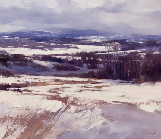 Salon Art Prize - Deborah Tilby (Canada), “Poplars,” oil, 16 x 20 in.