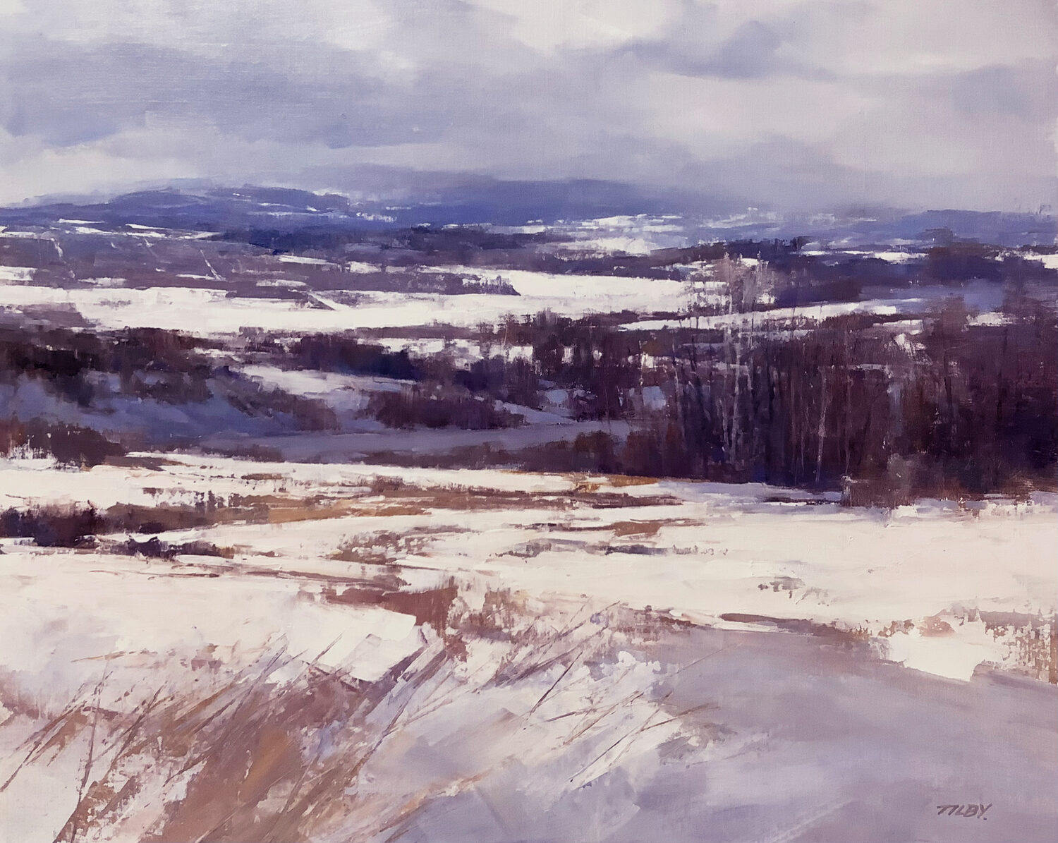 Salon Art Prize - Deborah Tilby (Canada), “Poplars,” oil, 16 x 20 in.