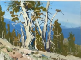 Stop Painting Boring Trees! How to Paint Mountain Pine Trees with Allie Zeyer