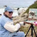 Marian Fortunati, plein air painting in California