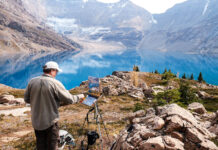 Plein air painter Clyde Aspevig