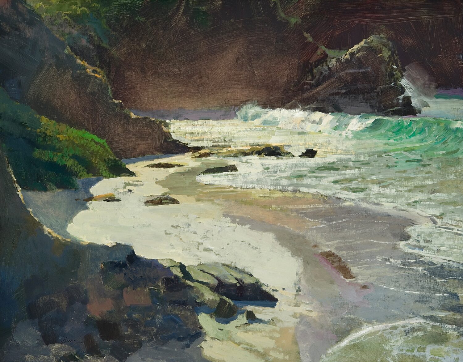 Best Plein Air Landscape: Jason Sacran, “Morning Light - Three Arch Bay,” oil, 24 x 30 in.