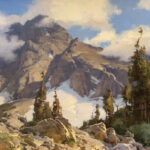 Scott Christensen, "High in the Wind River Range," oil, 26 x 40 in.