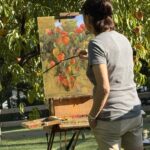 Plein Air Painting Tip: Plan By the Seasons Stephanie Birdsall plein air painting fruit trees