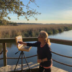 Pastel Painting Demonstration: Building Atmosphere From the Ground Up Eve Miller plein air painting