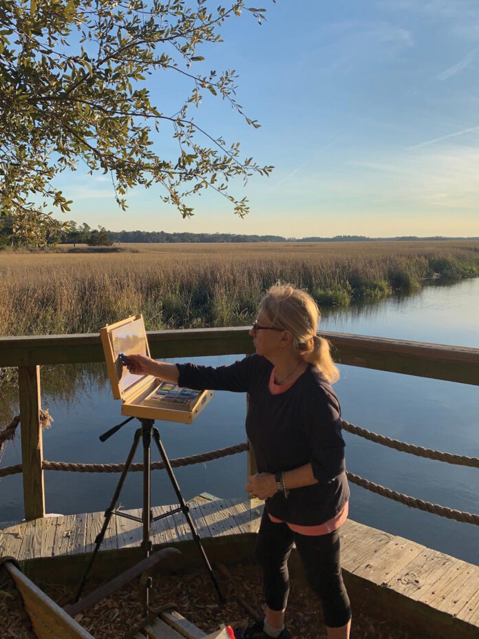 Eve Miller plein air painting Eve Miller plein air painting