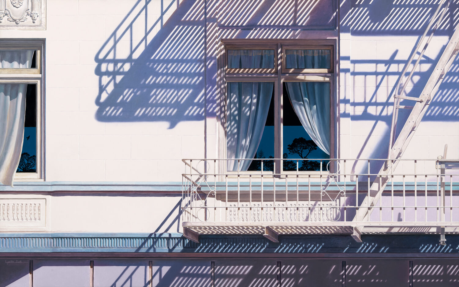 Salon Art Prize - Third Place Overall: Lynette Cook, “Resplendence,” acrylic, 30 x 48 in.