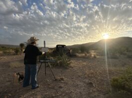 Beth Bathe plein air painting