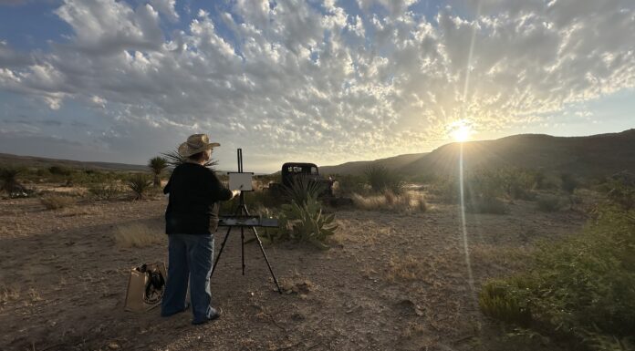 En Plein Air Texas 2026: San Angelo Museum of Fine Arts Announces Spirit of the Ranch Exhibition Beth Bathe plein air painting