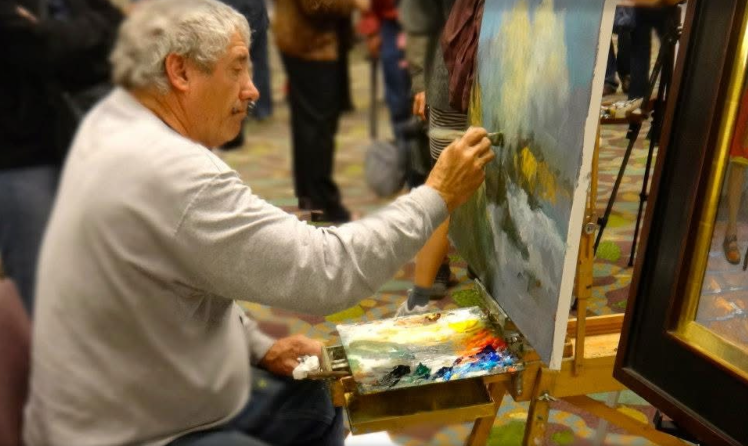 Gil Dellinger at the 2013 Plein Air Convention & Expo; image courtesy of Georgia Mansur