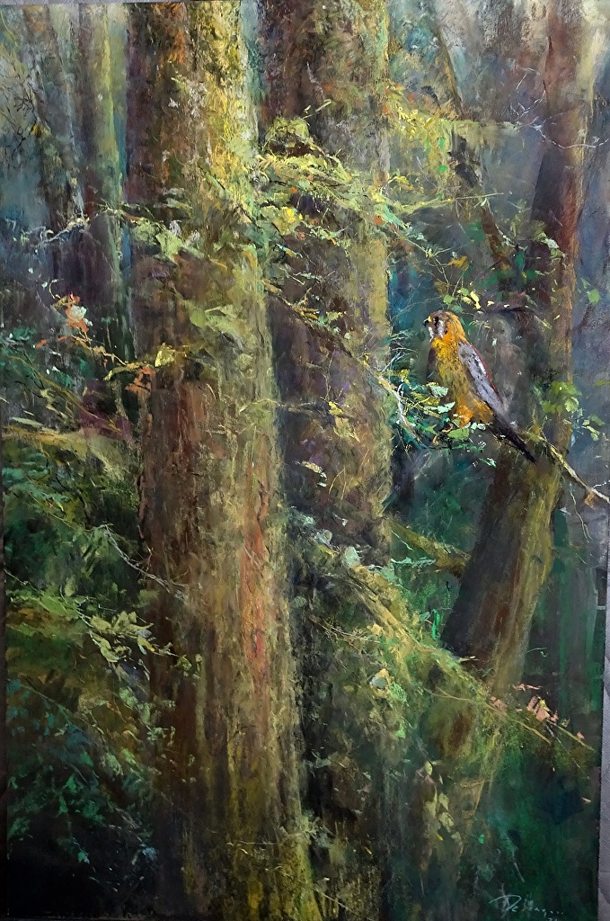 Gil Dellinger, "Ancient," pastel, 36 x 24 in