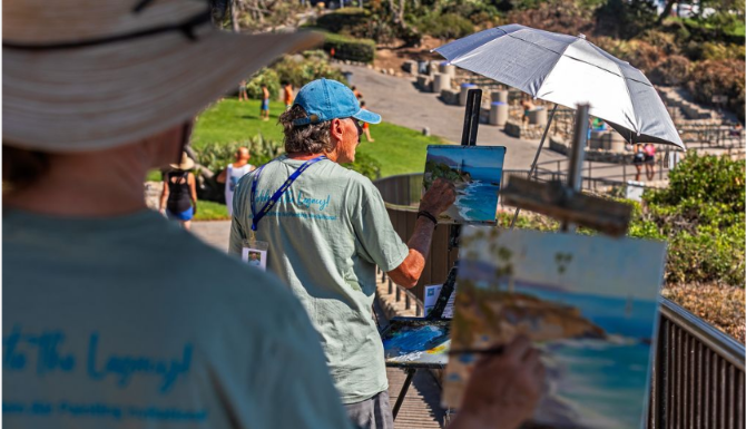 Record Art Sales at LPAPA Invitational, Despite Heat and High Tides LPAPA Quick Draw / Laguna Plein Air Painters Association