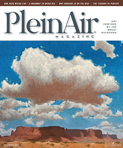 The cover of our November/December 2026 issue of PleinAir Magazine; art by Mason Williams